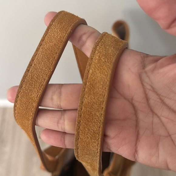 Margot New York Women's Suede Tote Bag Medium Sized Double Straps - Picture 9 of 13